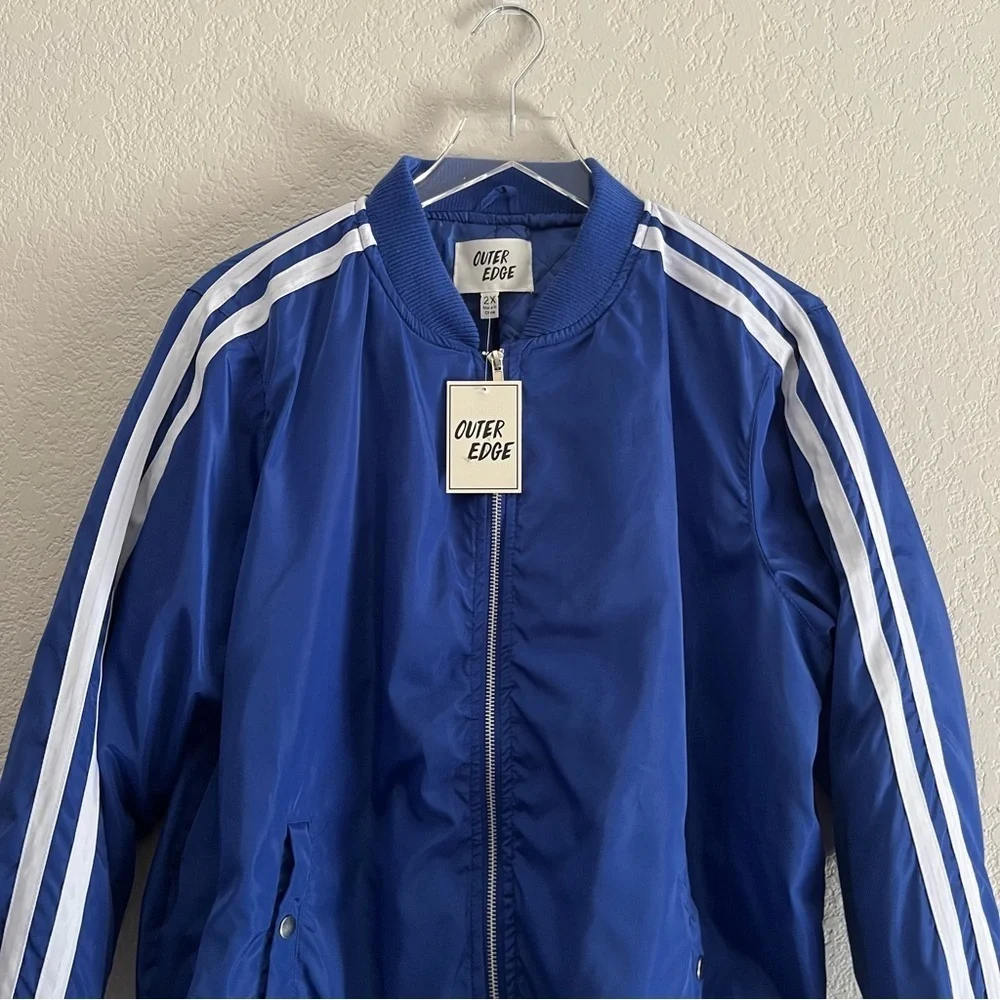 OUTER EDGE Womens Bomber Style Track Jacket Size 2X - Picture 2 of 9